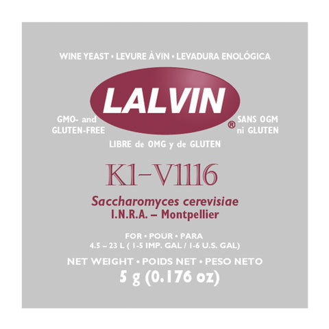 Wine Yeast - Lalvin K1-V1116