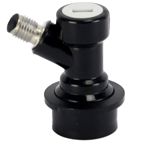 Connector, Out - Ball Lock 1/4" threaded, Pepsi