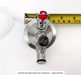 Ball Lock Tapping Head to 2" Tri-Clover (Commercial Keg Adaptor)