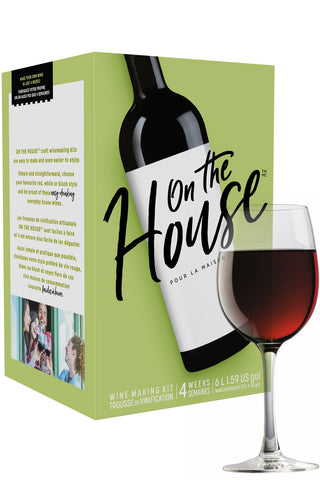 On The House 4-Week Shiraz Wine Kit