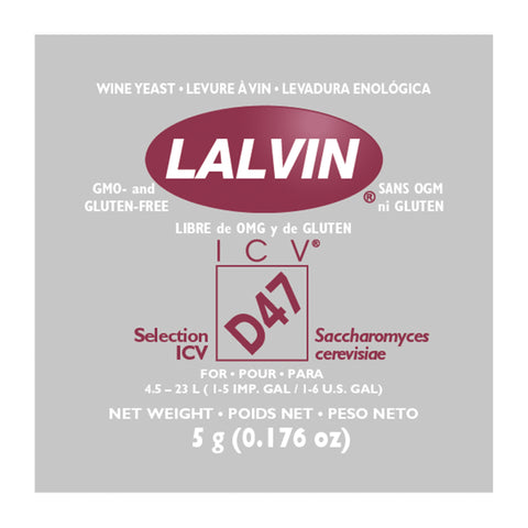 Wine Yeast - Lalvin D-47