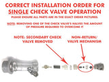 Ball Lock Disconnect MFL (Grey/Gas) - With Integrated Check Valve